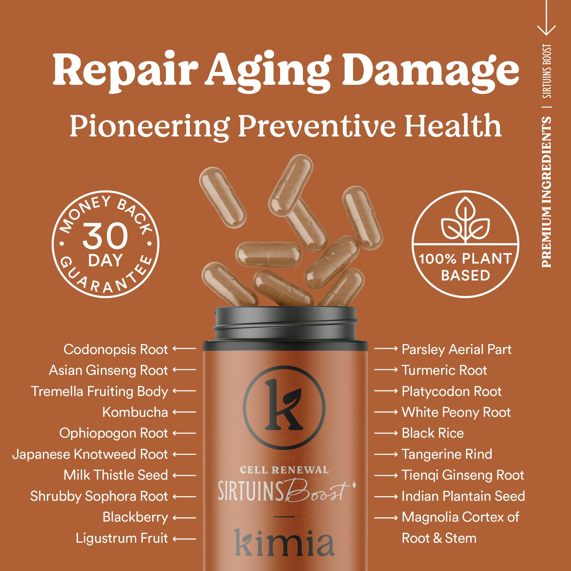 Sirtuin Boost – Cellular Health & Anti-Aging Capsules